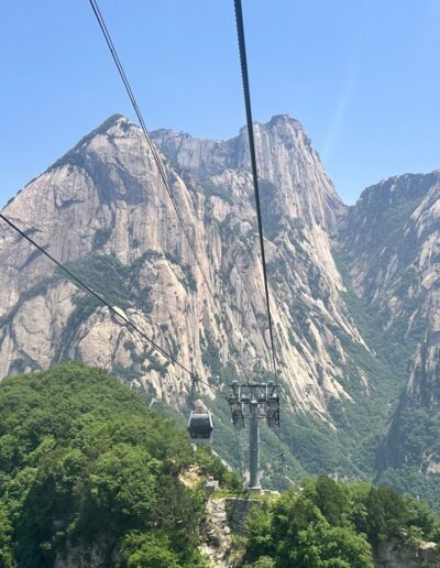 xi'an huashan mountain cable car